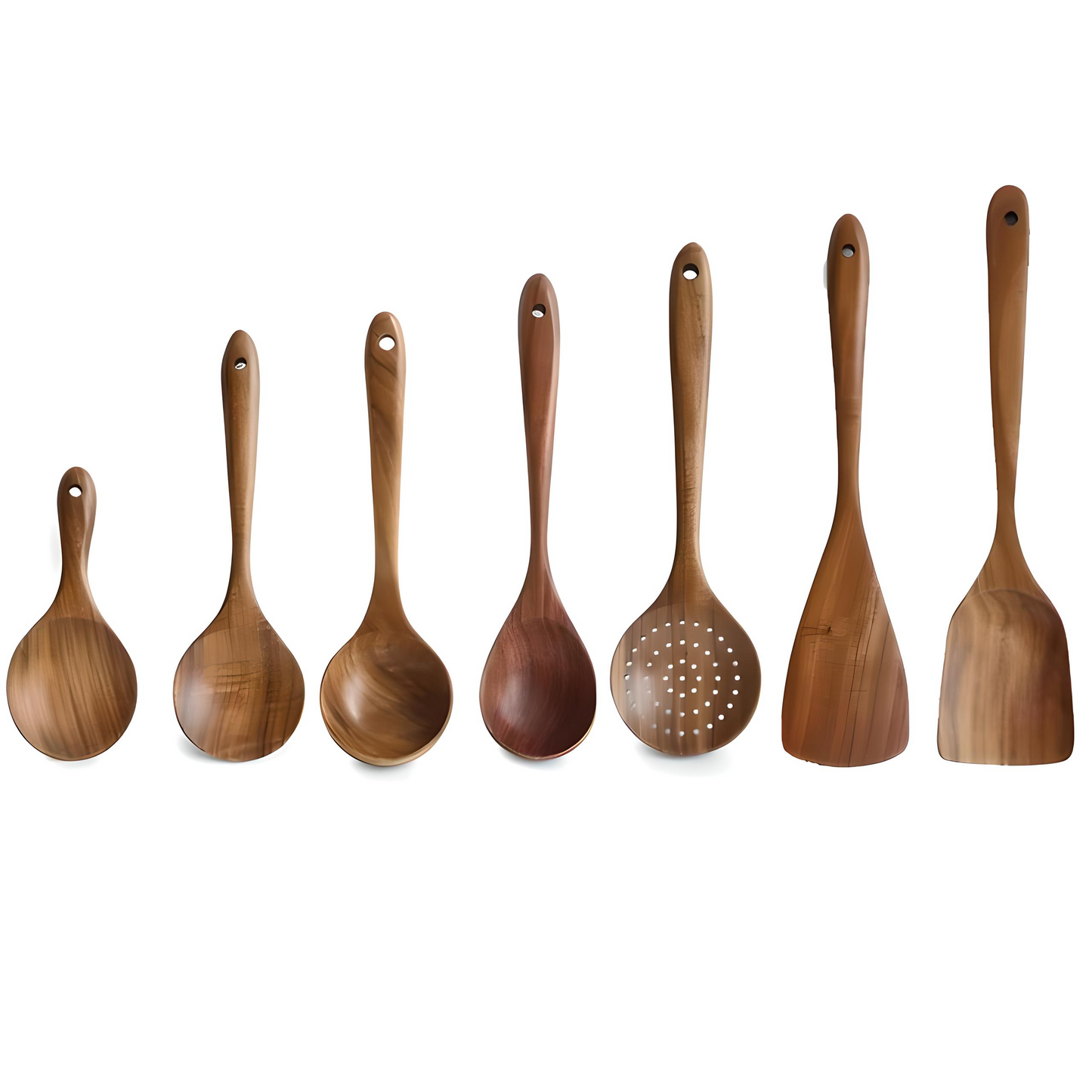 Teak Cooking Utensils Set
