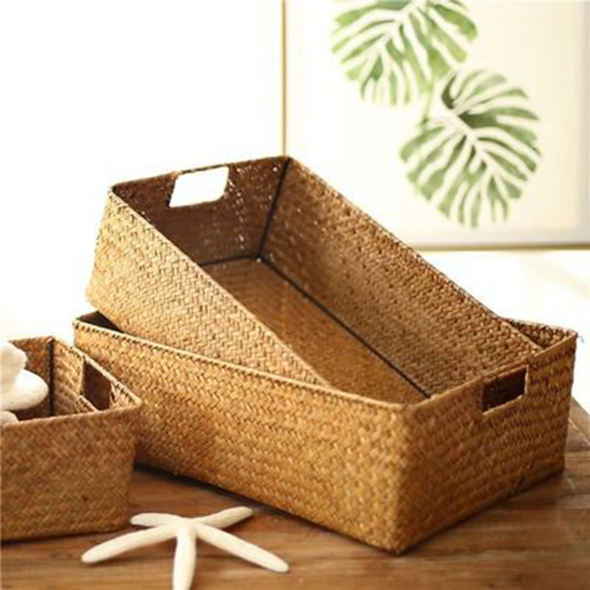 Natural Seagrass Storage Basket