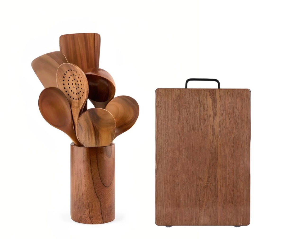 Teak Cooking Utensils Set