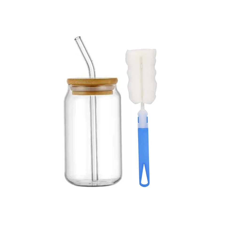 Mason Jar Mug with Bamboo Lid