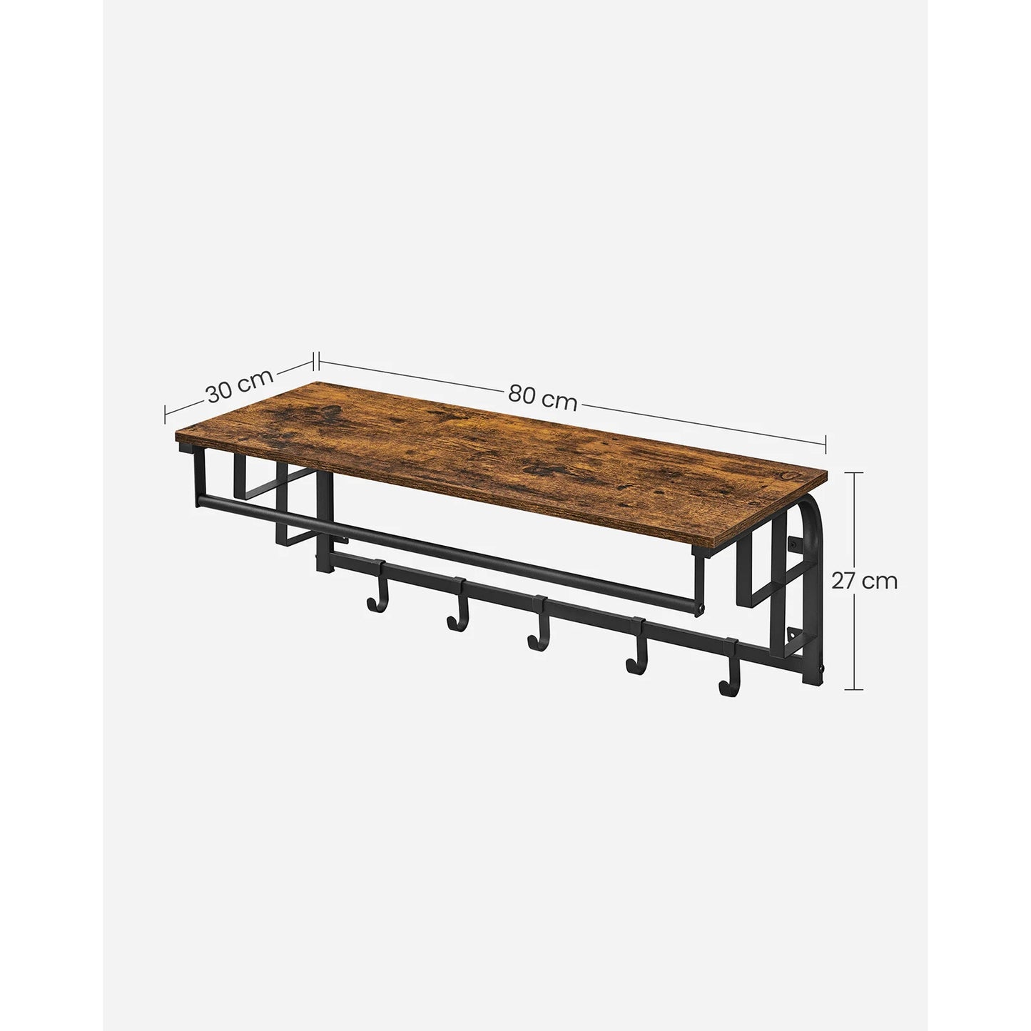 Coffee Floating Coat Rack
