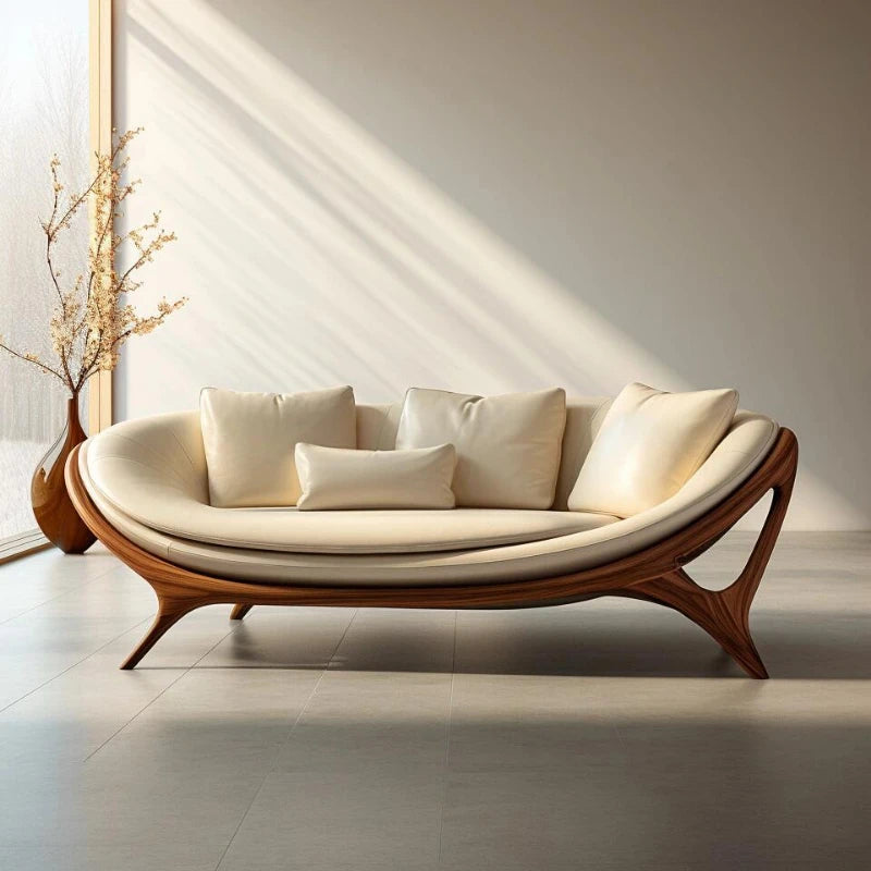 Tortoise Shell Chaise Couch