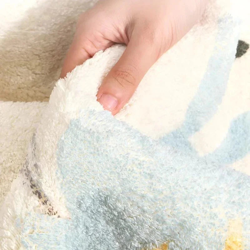 Layered Round Retro Rug