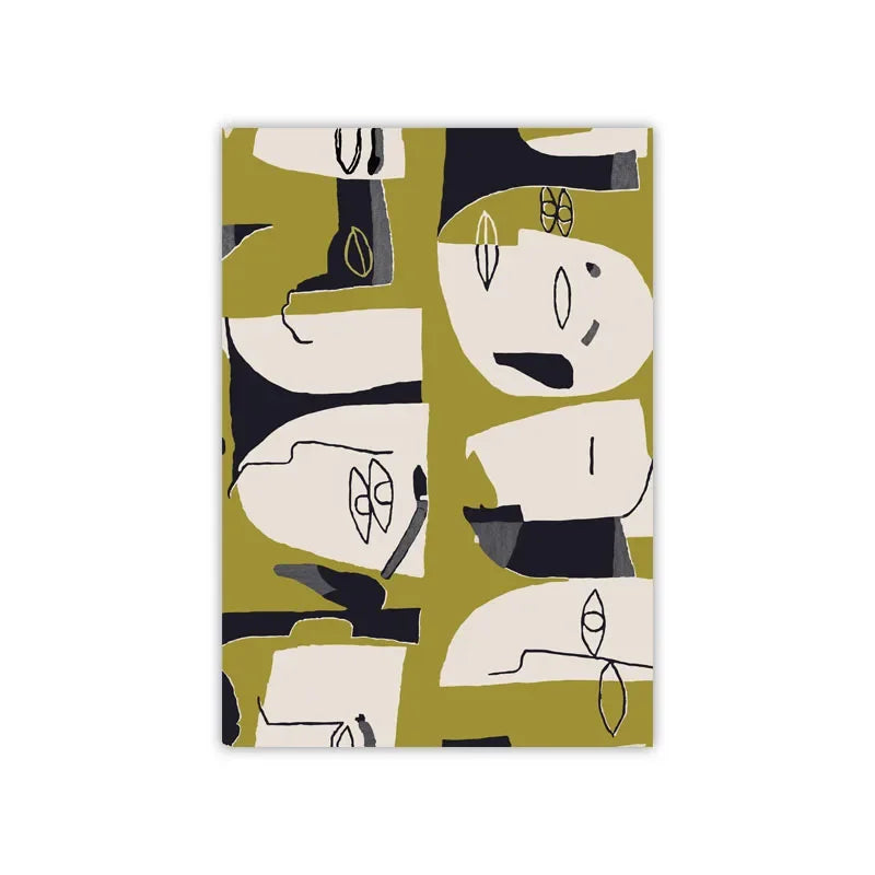 Abstract Nordic Tapis Area Rug