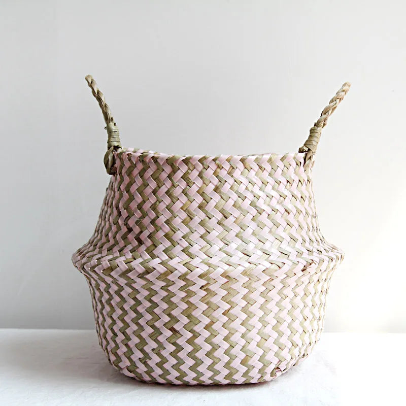 Boho Seaweed Collapsable Basket