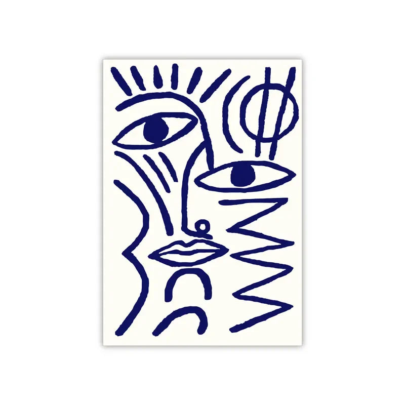 Abstract Nordic Tapis Area Rug