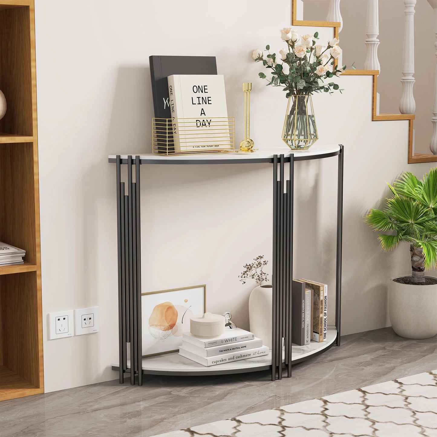 Half Moon Foyer Console
