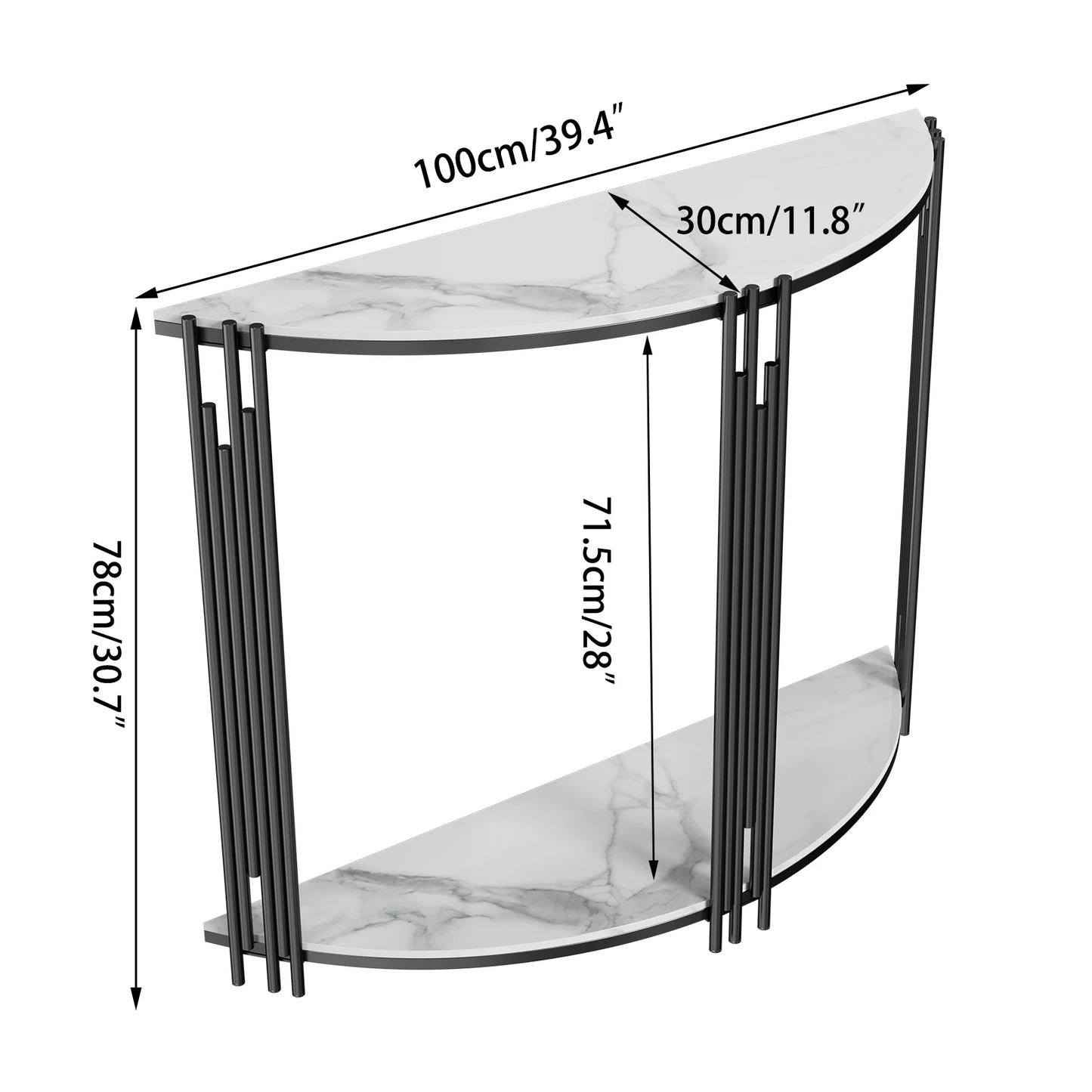 Half Moon Foyer Console