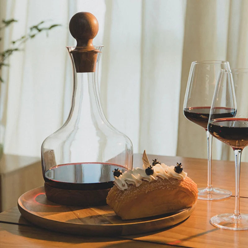 Luxurious 50oz Acacia Wine Decanter