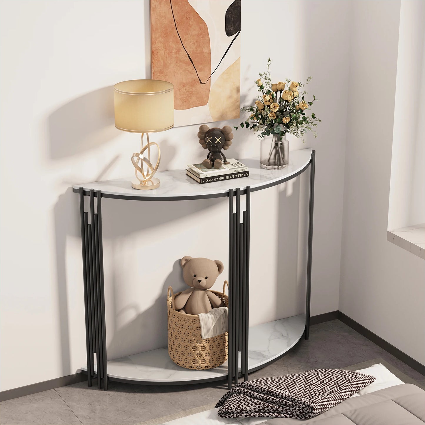 Half Moon Foyer Console