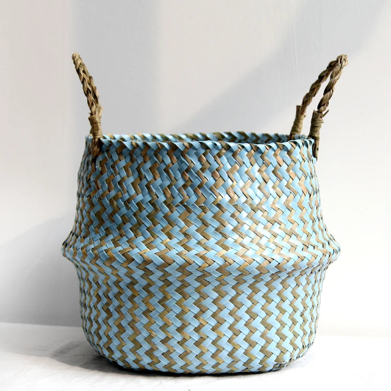 Boho Seaweed Collapsable Basket