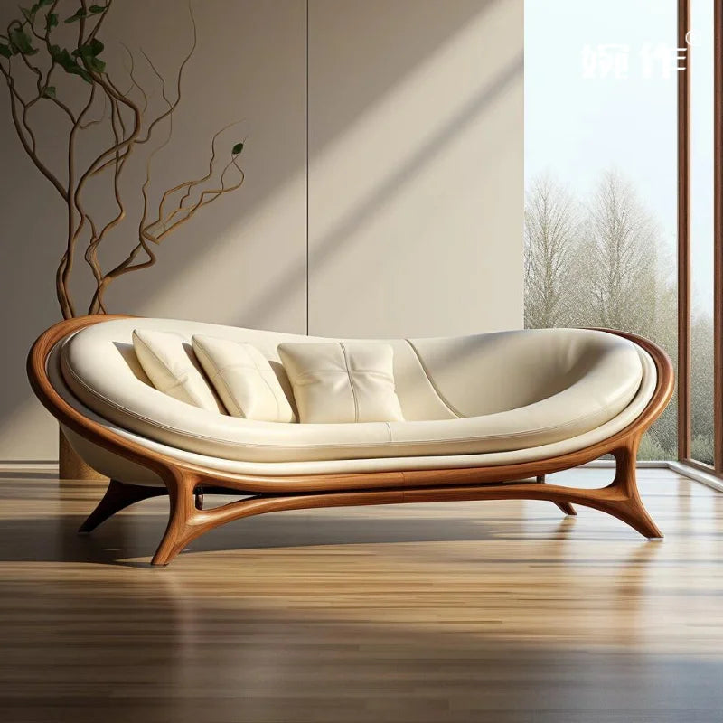 Tortoise Shell Chaise Couch