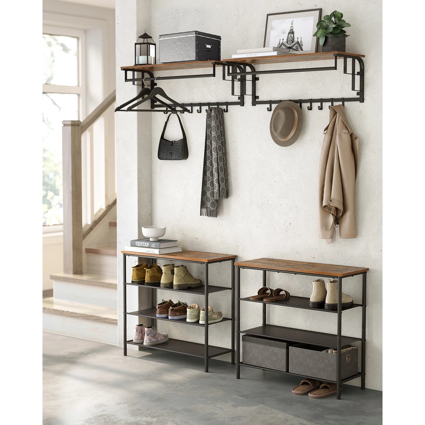 Coffee Floating Coat Rack
