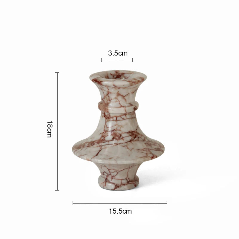 Calacatta Red Marble Flower Vase