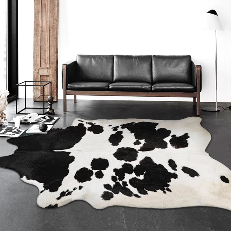 English Faux Cowhide Rug