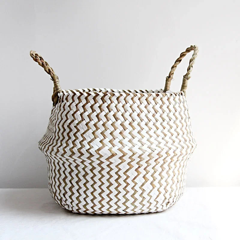 Boho Seaweed Collapsable Basket