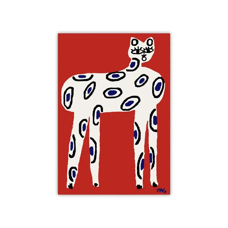 Abstract Nordic Tapis Area Rug