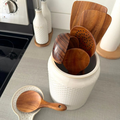 Teak Cooking Utensils Set