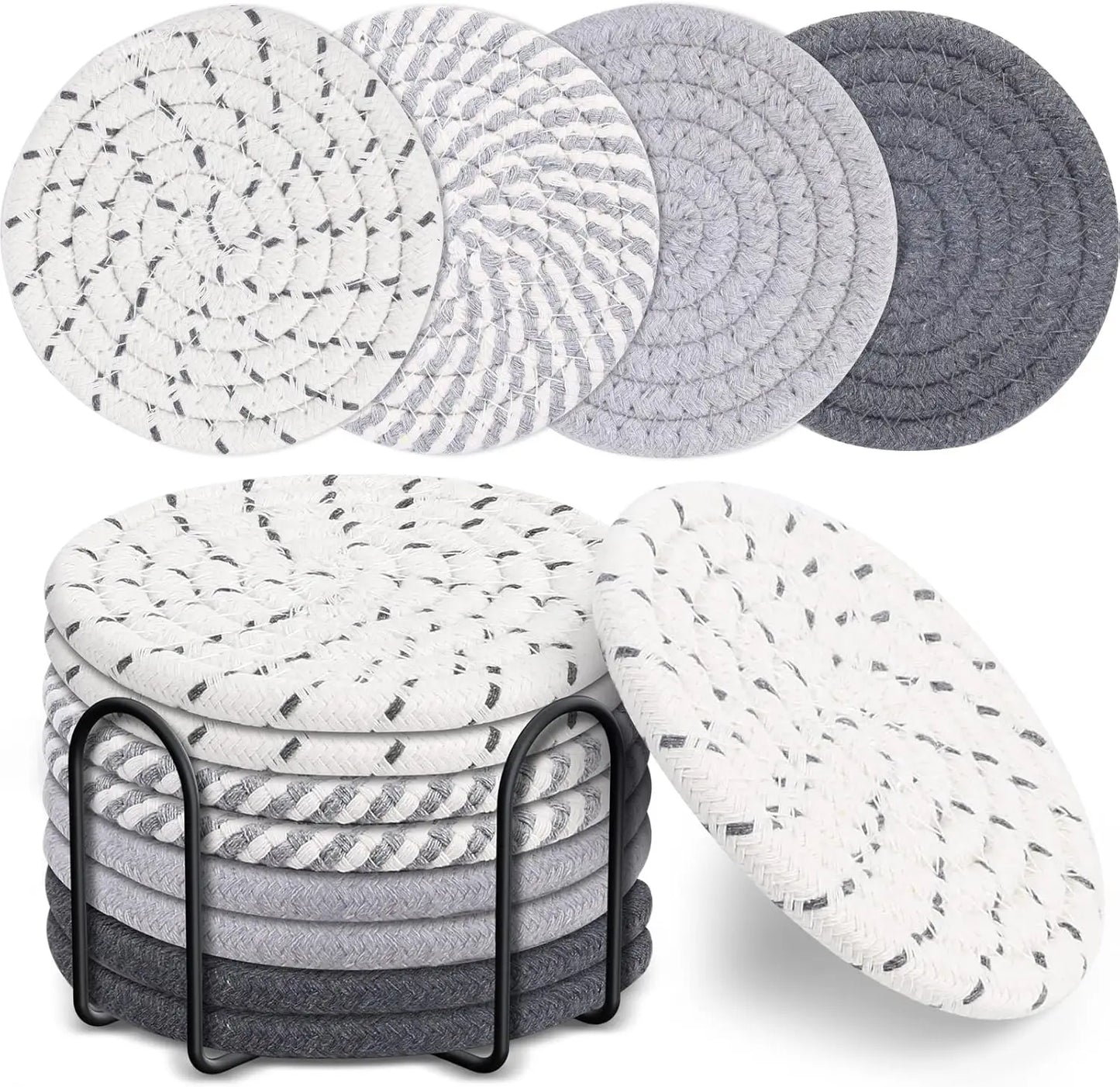 Boho Woven Cotton Coasters