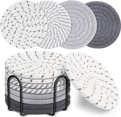 Boho Woven Cotton Coasters