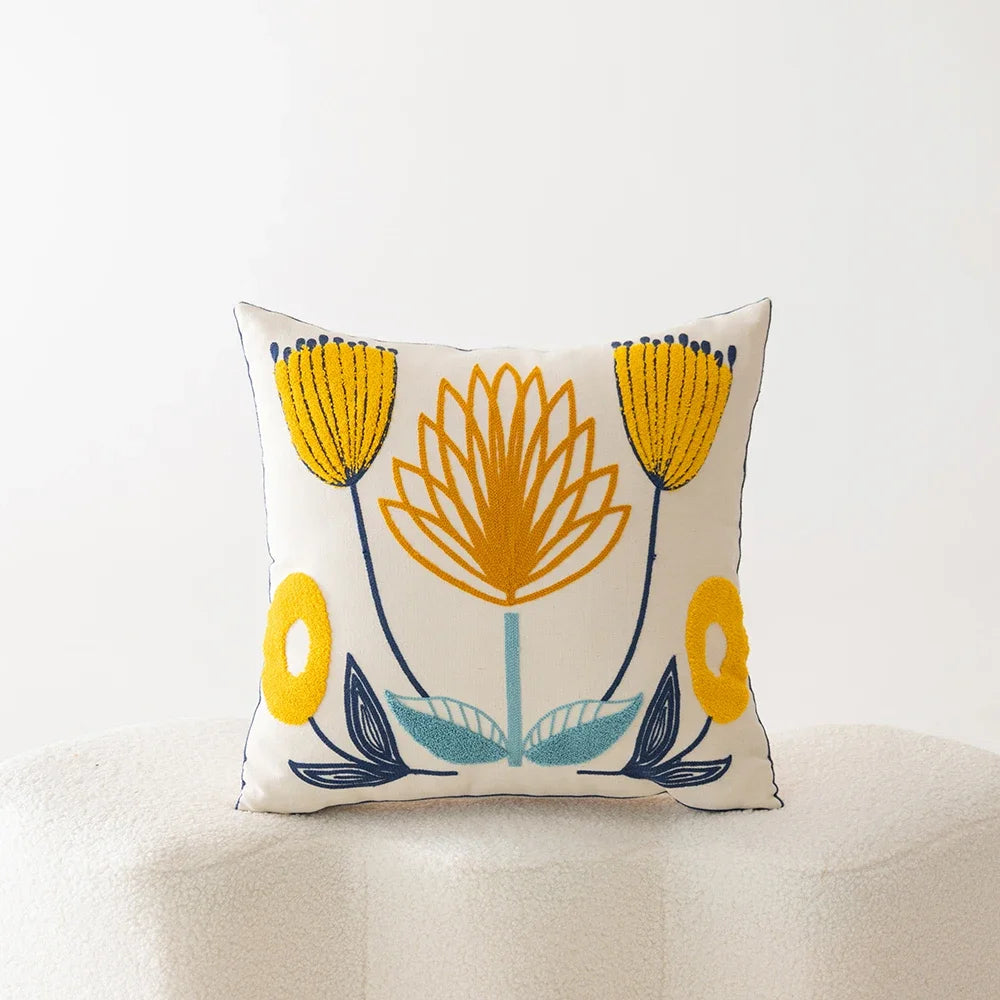 Bohemia Flowers Cushion Cover