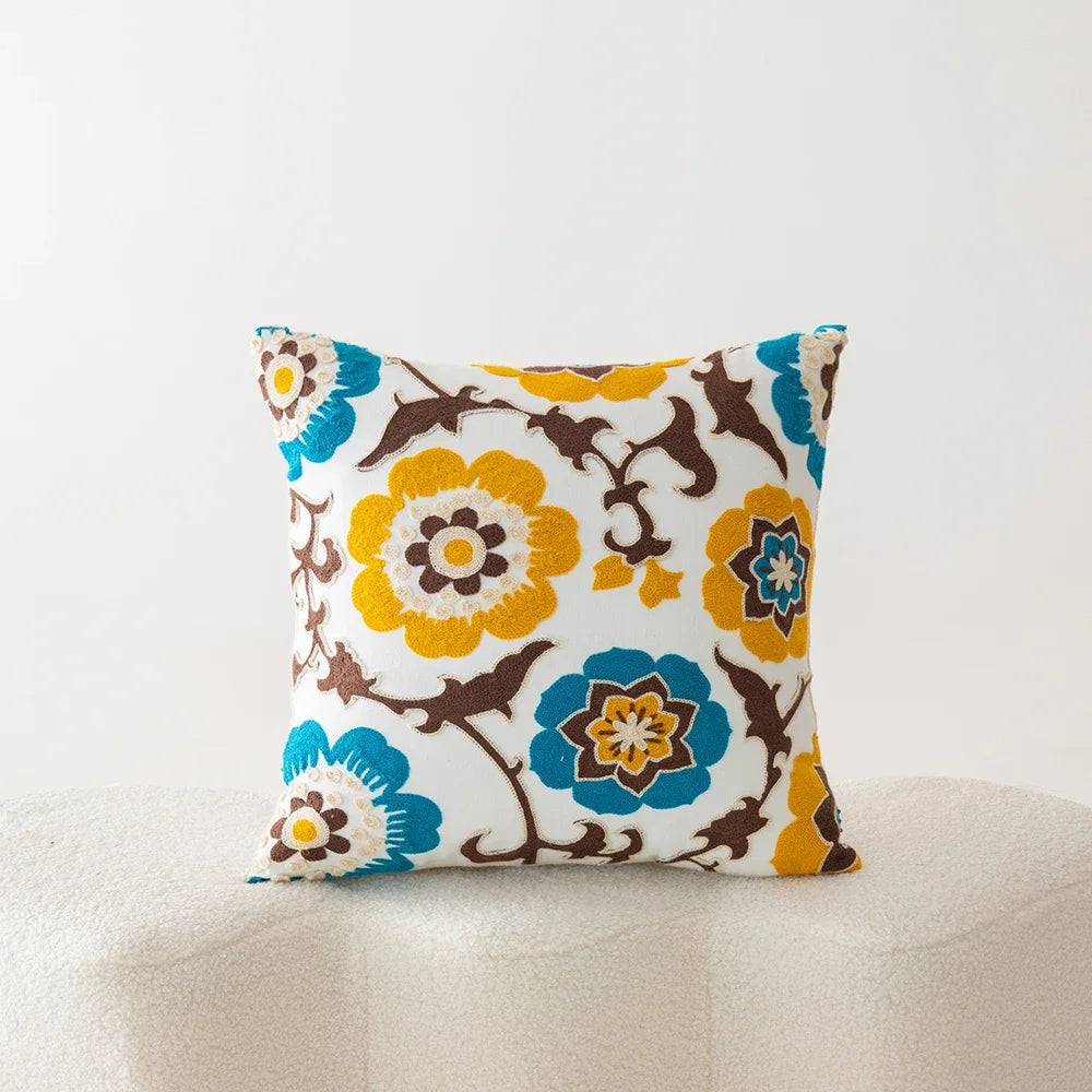 Bohemia Flowers Cushion Cover