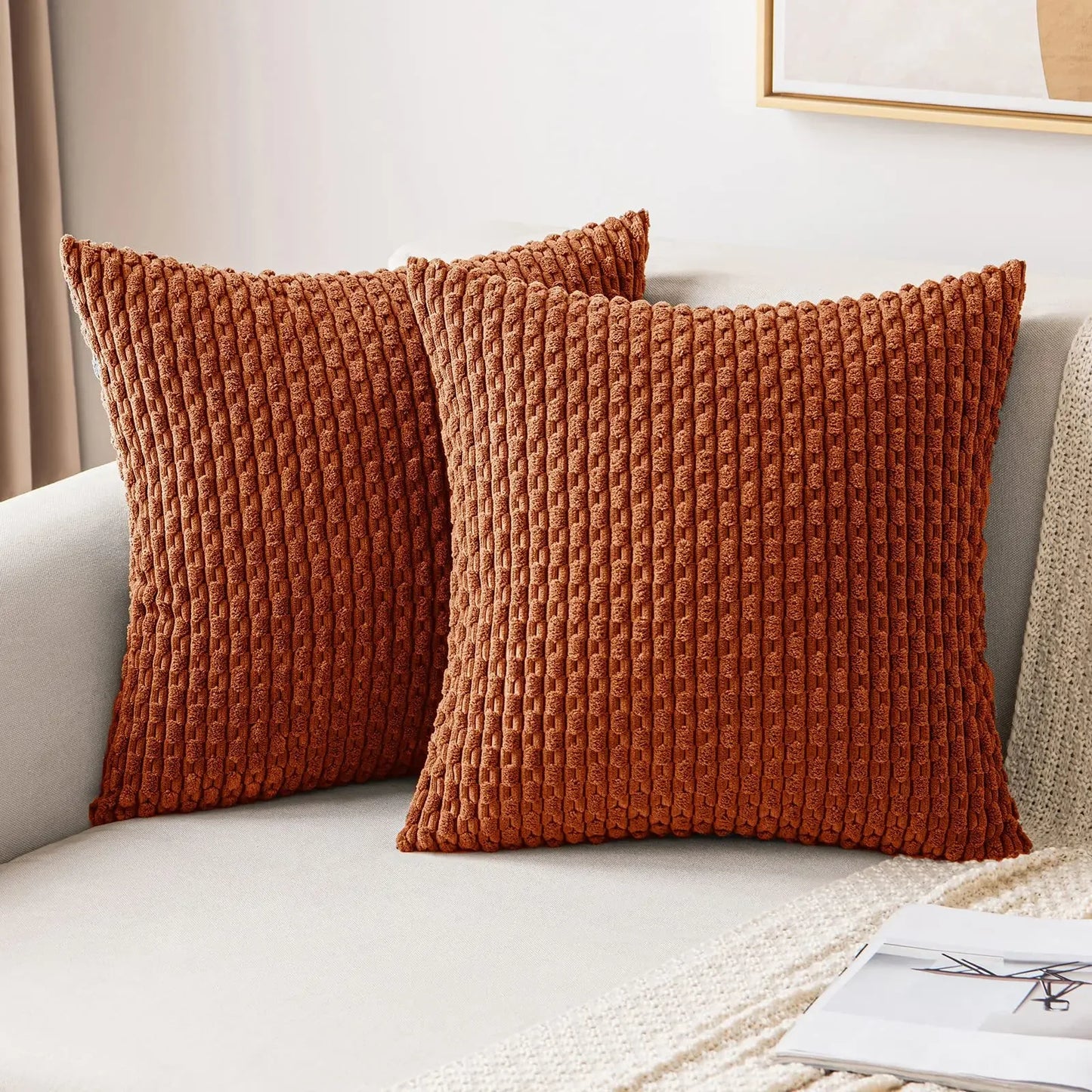 Simplistic Corduroy Cushion Cover