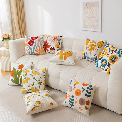 Bohemia Flowers Cushion Cover