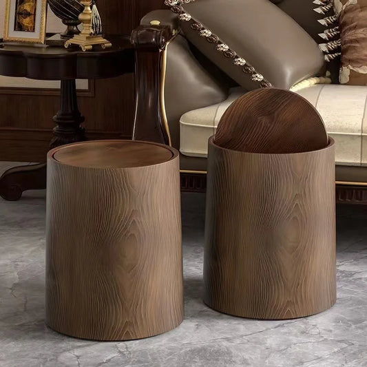 Walnut Grain Waste Bin