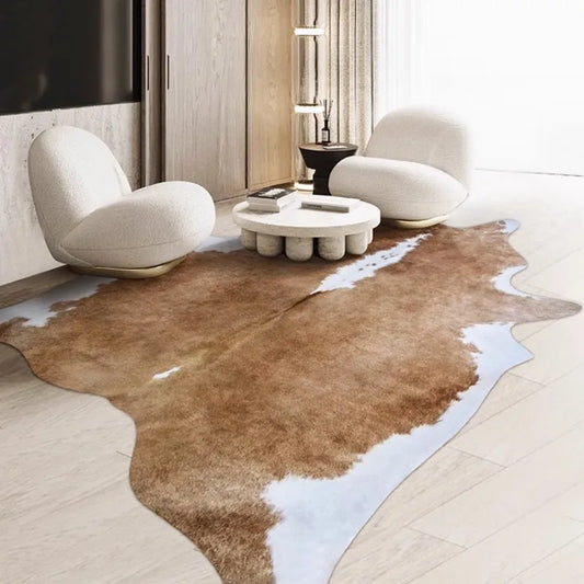 English Faux Cowhide Rug