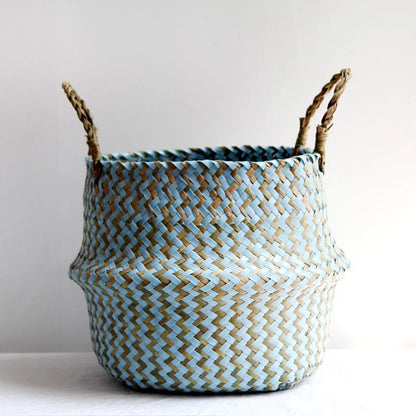 Boho Seaweed Collapsable Basket