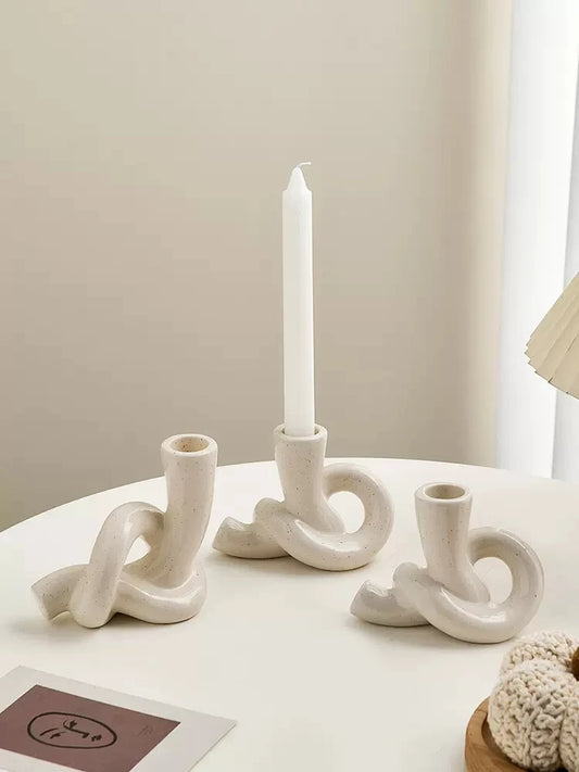 Rose Candlestick Holders
