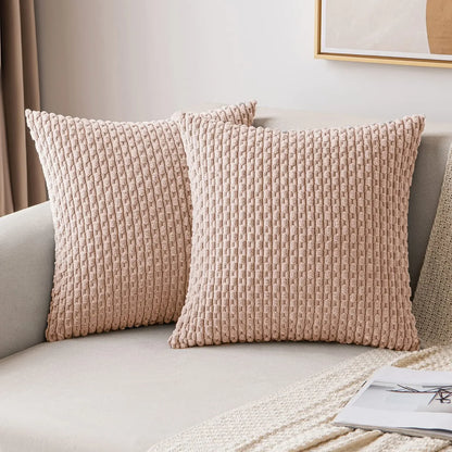 Simplistic Corduroy Cushion Cover
