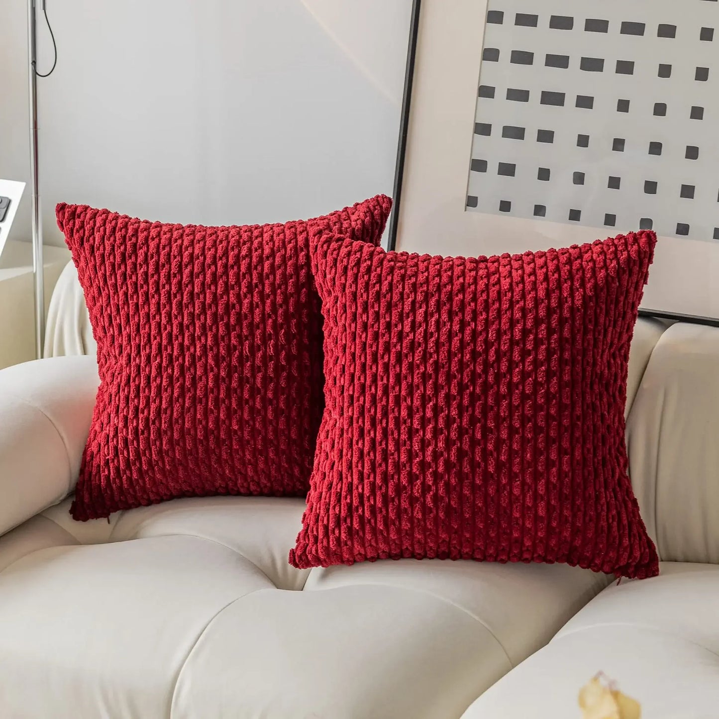 Simplistic Corduroy Cushion Cover