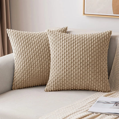 Simplistic Corduroy Cushion Cover