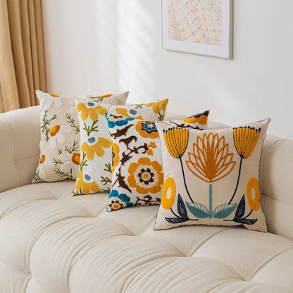 Bohemia Flowers Cushion Cover