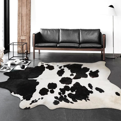 English Faux Cowhide Rug