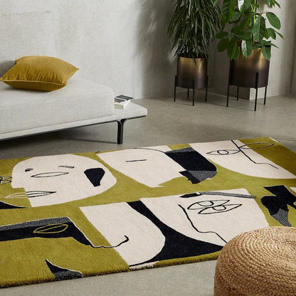 Abstract Nordic Tapis Area Rug