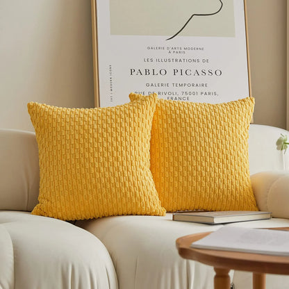 Simplistic Corduroy Cushion Cover