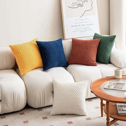 Simplistic Corduroy Cushion Cover