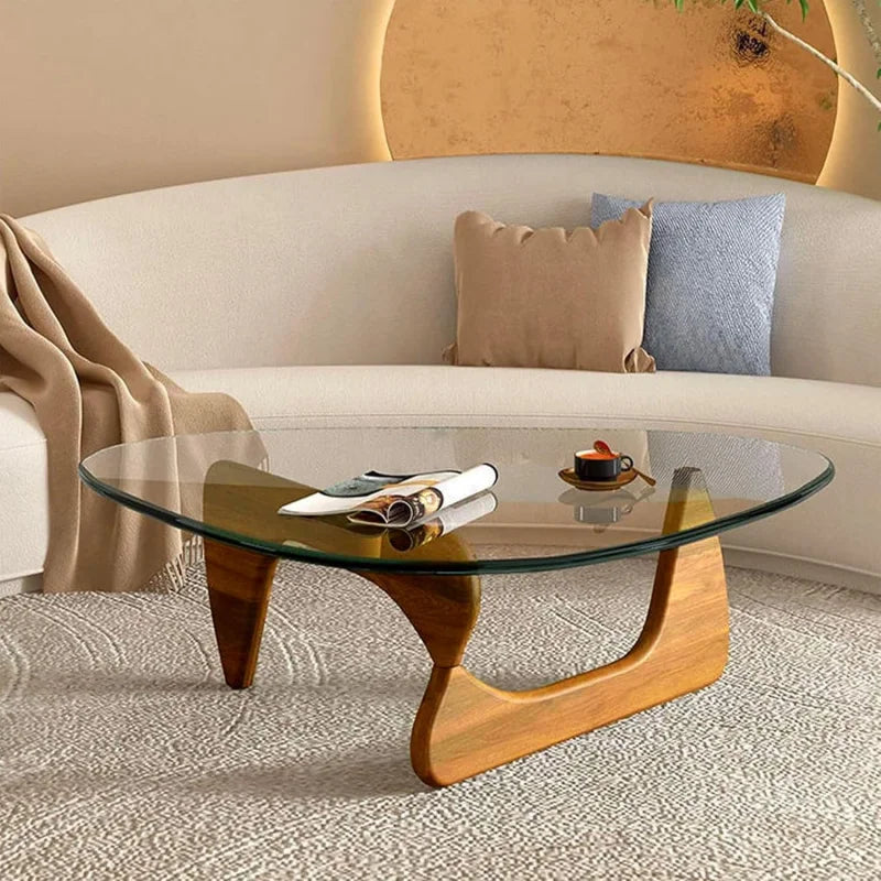 Abstract Oak Coffee Table