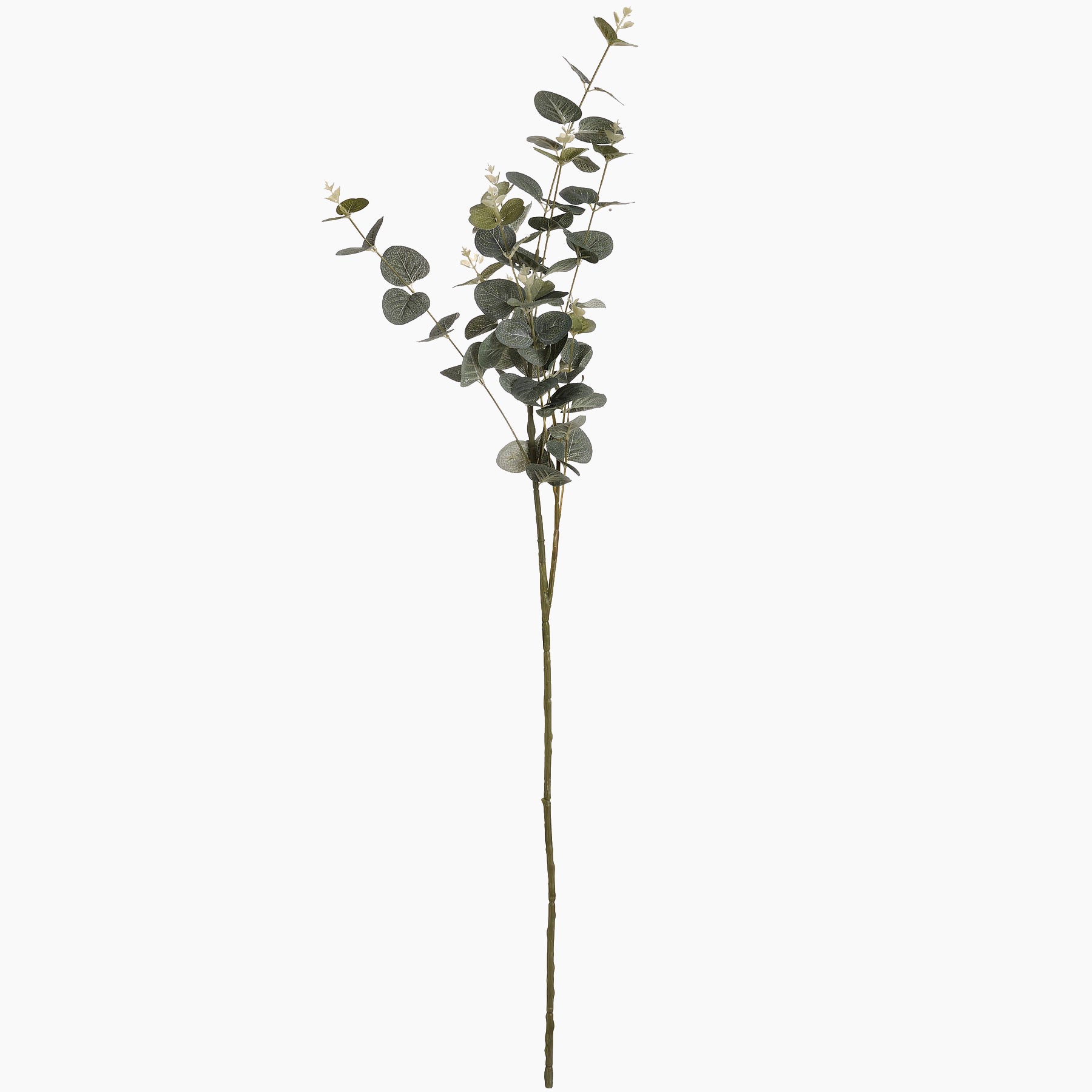 Product image of faux eucalyptus stem bunch on a white background